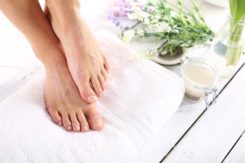 Classic pedicure treatment at Merluza Hair & Beauty in Hall Green Birmingham for neat nails and smooth, refreshed feet.